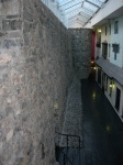 Galway ancient city wall in a shopping center.jpg
